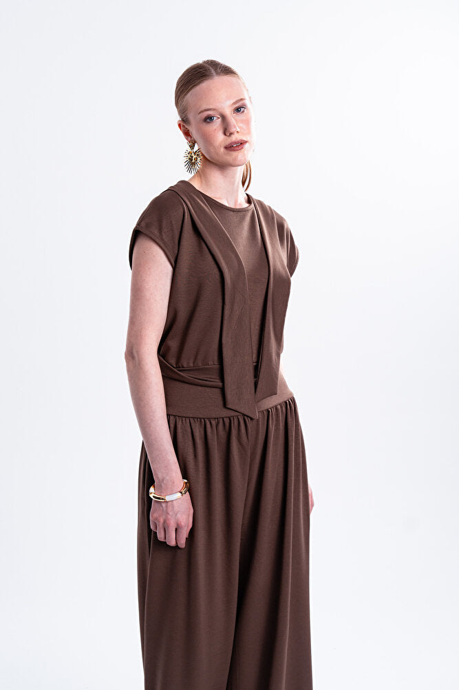 Sienna Bağlama Detaylı Pantolon Takım