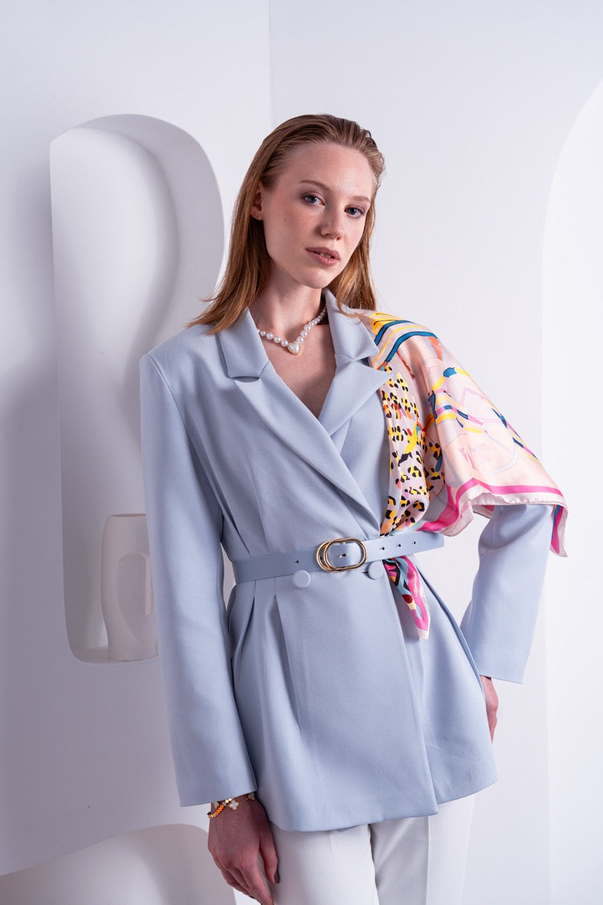 Serenity Blazer Şal Detaylı Ceket