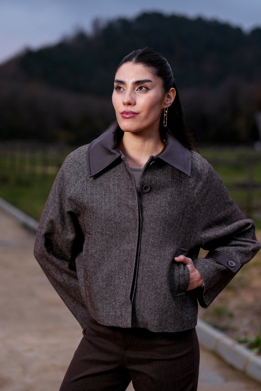 Maëlle Dark Cocoa Jacket