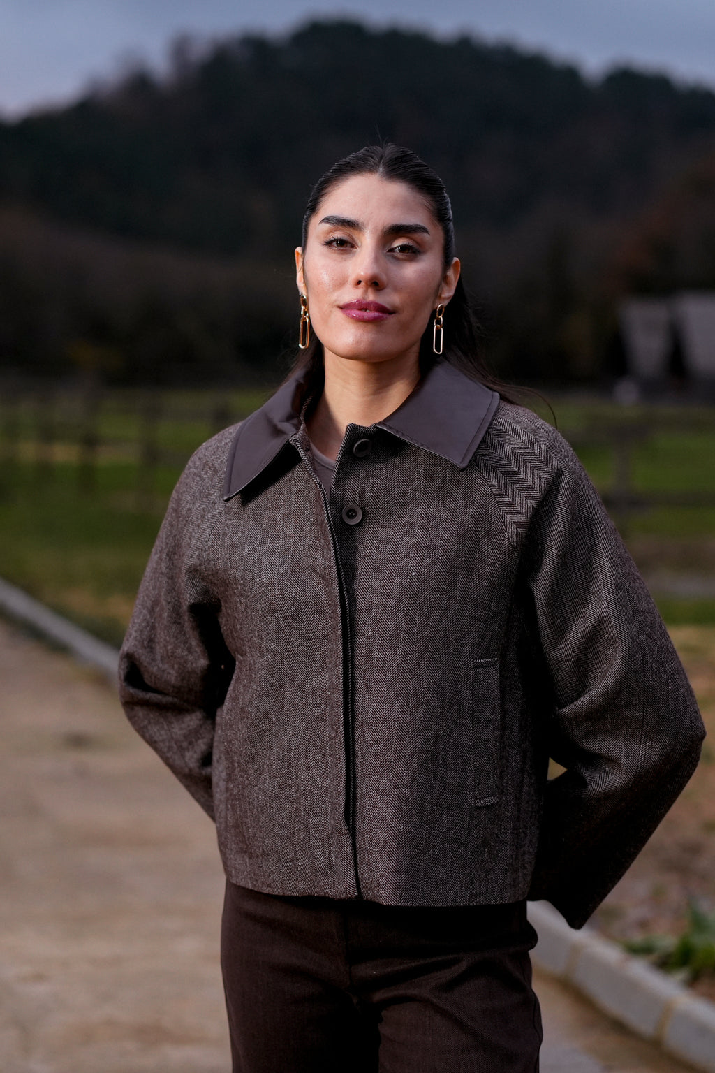 Maëlle Dark Cocoa Jacket