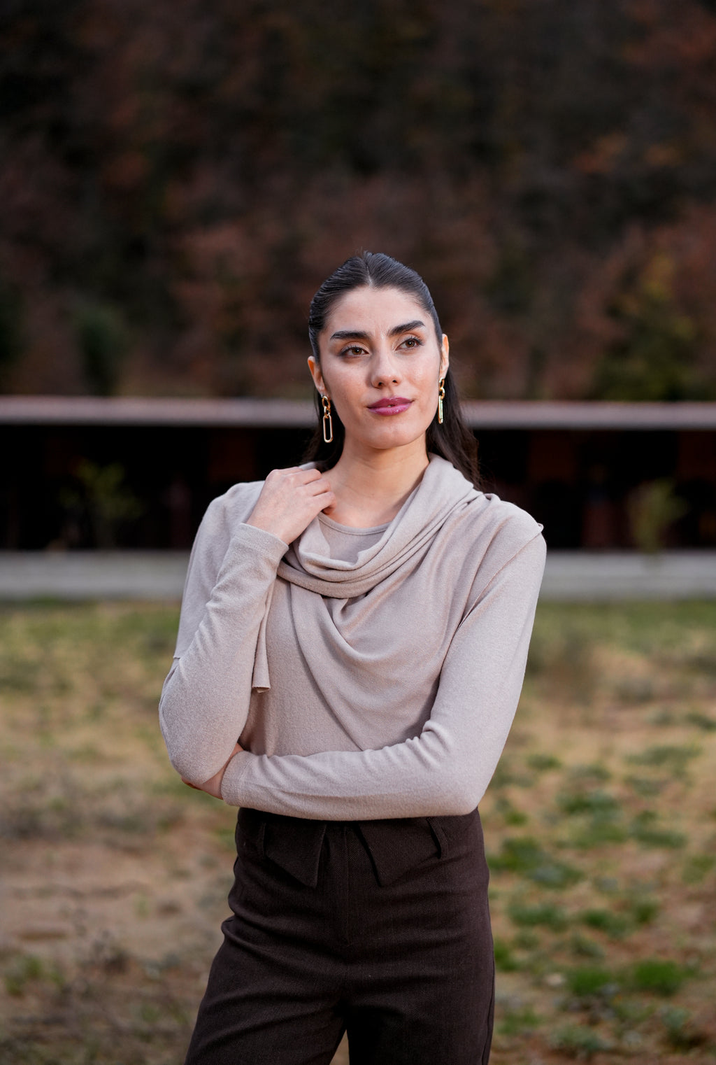 Maëlle Essenza Bej Triko Kazak